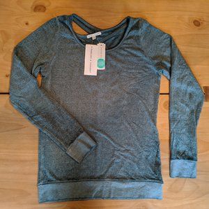 Furina Fleece Criss-Cross Back Knit Top